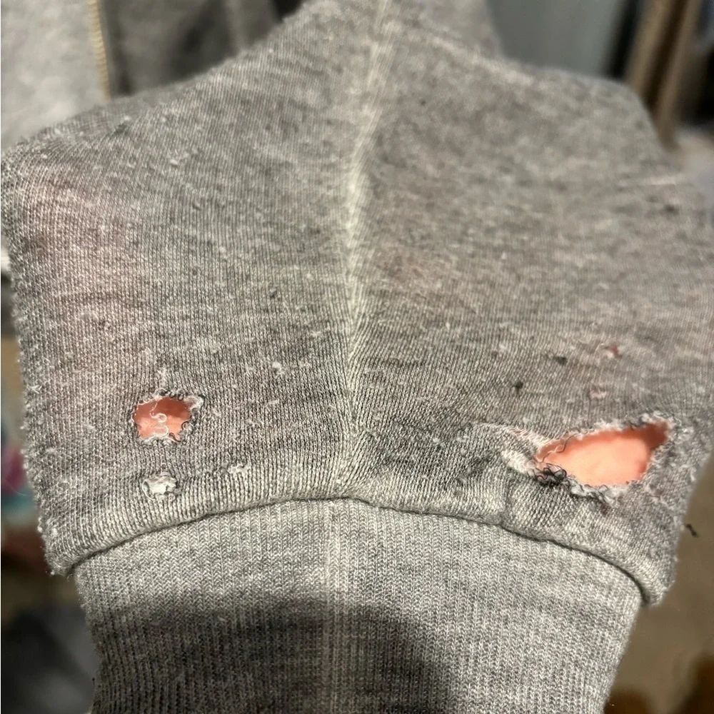 Wildfox “Rain or Shine” Zip Up Rainbow Hoodie
